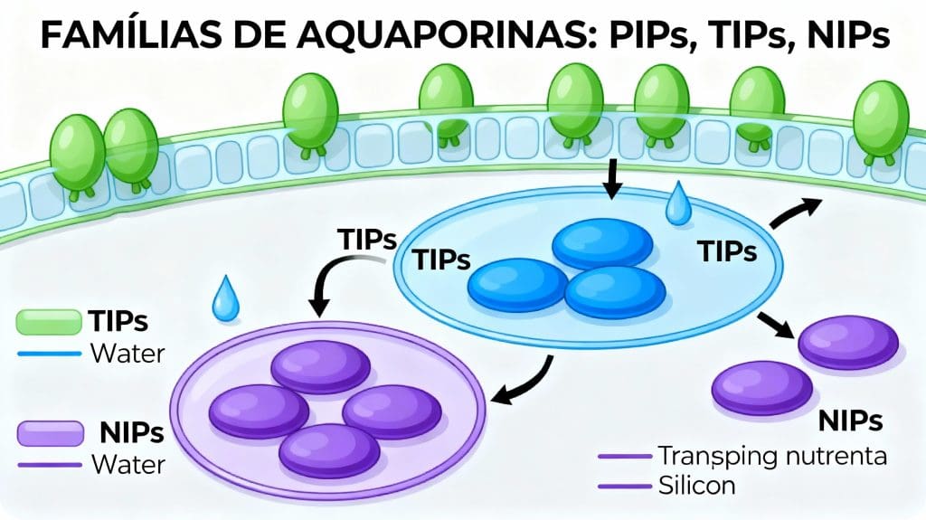 famílias de aquaporinas