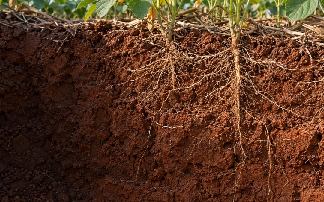Compactação do solo no Cerrado: como o tráfego de máquinas limita a raiz da soja